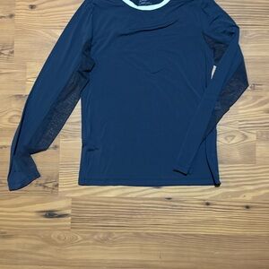 Tailored sportsman Navy Long sun shirt